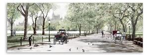 Obraz Styler Canvas Watercolor Central Park II, 60x150 cm