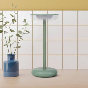 Näve Lampa tarasowa LED Pasi, miętowa Wysokość 26 cm Metal Touch