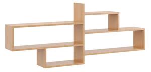 Minimalistyczna półka wisząca w kolorze buk E1-E40