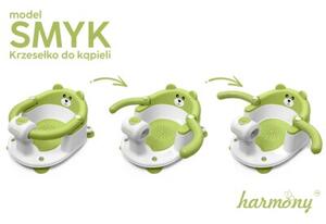 Stabilne siedzisko do kąpieli dla niemowląt Harmony zielony
