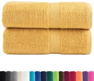 Ręczniki toaletowe premium, solund 2 szt., złote, 30x30 cm, 600 g/m²