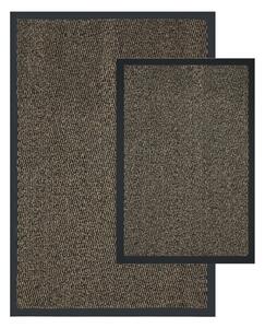 Wycieraczka pod drzwi Bruno 40x60 cm + 60x90 cm brązowy zestaw 2 szt