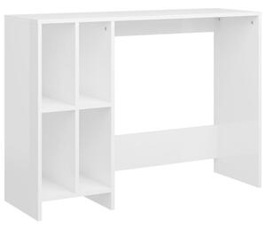 Biurko pod laptopa, biaÅe, wysoki poÅysk, 102,5 x 35 x 75 cm