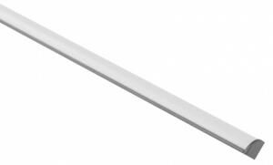 Profil do taśm LED RW02 narożny czarny + klosz mrożony 2m Ecolight