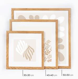 Dębowa ramka na zdjęcia w rozmiarze 50x50 cm FRAMAI®