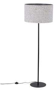 Lampa podłogowa glamour TK Lighting VELLUM Black 16166 E27 150 cm z włącznikiem nożnym, do salonu i sypialni IP20