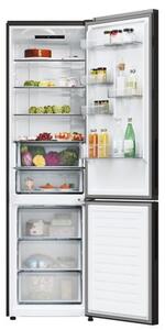 Lodówka CANDY CNCQ2T620EB Fresco 300 No Frost 205cm Czarna