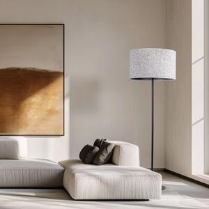 Lampa podłogowa glamour TK Lighting VELLUM Black 16166 E27 150 cm z włącznikiem nożnym, do salonu i sypialni IP20