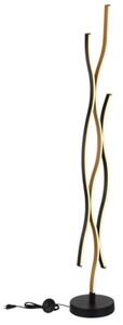 Lampa podłogowa LED Globo GERONIMO 28W czarny mat 3000K 135 cm z przełącznikiem nożnym