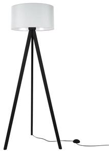 Lampa podłogowa trójnóg czarny Light Home LH Gaja 1xE27 44cm abażur walec jasny szary