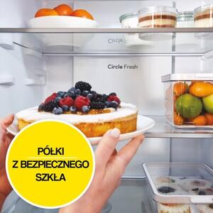 Lodówka CANDY CNCQ2T620EB Fresco 300 No Frost 205cm Czarna