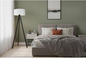 Lampa podłogowa trójnóg czarny Light Home LH Gaja 1xE27 44cm abażur walec jasny szary