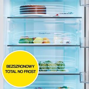 Lodówka CANDY CNCQ2T620EB Fresco 300 No Frost 205cm Czarna