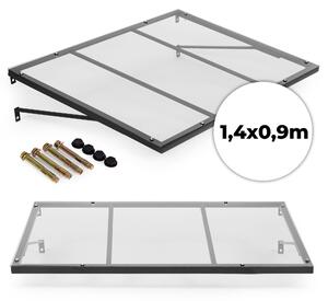 Daszek nad drzwi wejściowe 140x90 cm zadaszenie osłona UV MultiGarden
