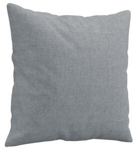 Sofa 3-osobowa z poduszkami, jasnoszara, 180 cm, tkanina