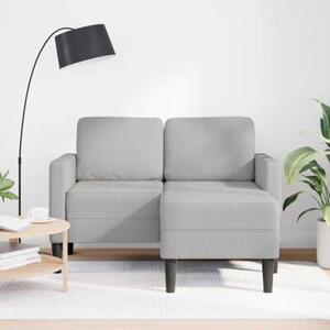 Sofa 2-osobowa z szezlongiem w ksztaÅcie litery l cloud grey