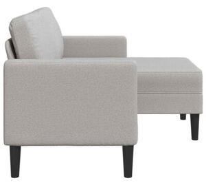 Sofa 2-osobowa z szezlongiem w ksztaÅcie litery l cloud grey