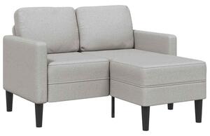 Sofa 2-osobowa z szezlongiem w ksztaÅcie litery l cloud grey