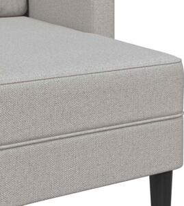 Sofa 2-osobowa z szezlongiem w ksztaÅcie litery l cloud grey