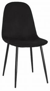 Krzesło Fox III Velvet aksamit czarne