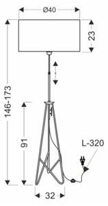 Lampa podłogowa FLOAT Candellux 51-80172 – nowoczesna, stylowa do salonu i sypialni