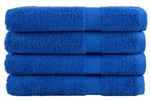 Ręczniki premium, solund, 4 szt., niebieskie, 100x200 cm, 600 g/m²