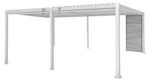 Pergola multiklimatyczna 3x6 m z metalową żaluzją i regulowanym stalowym dachem, 18 m²