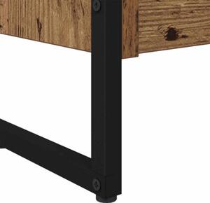 Industrialna szafka na książki w kolorze starego drewna 60x30x189,5 cm