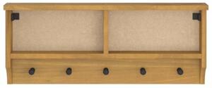 Wieszak ścienny na ubrania sandnes 87x12x35cm drewno lite sosna