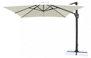 Parasol ogrodowy o wymiarach 3 x 3 m do lokali gastronomicznych i restauracji, z aluminiow konstrukcj i poliestrowym materiaem z systemem Airvent Tommy