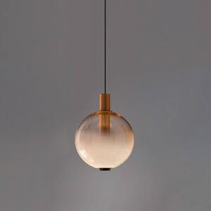 OLEV Lampa wisząca szklana Beam Stick Nuance, możliwość ściemniania, fioletowy / różowy / bladoróżowy, salon / jadalnia, szkło, design