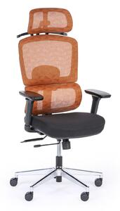 Krzesło biurowe JERRY 1+1 GRATIS, pomarańczowy