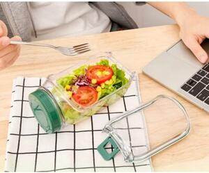 Lunchbox 2W1 Słoik Na Sałatkę Z Pojemnikiem Na Sos