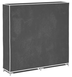MateriaÅowa szafa na buty z osÅonÄ , 115 x 28 x 110 cm, czarna