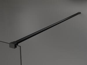 Mexen Kioto ścianka prysznicowa Walk-in 110 x 200 cm, czarny wzór 8 mm, czarna - 800-110-101-70-77