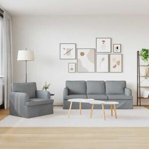 ModuÅowa sofa nowoczesna w kolorze jasnoszarym z ergonomicznym designem