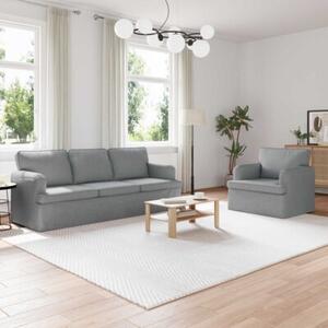 ModuÅowa sofa nowoczesna w kolorze jasnoszarym z ergonomicznym designem