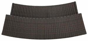 Ogrodowy stolik barowy, brązowy, 120x55x110 cm, polirattan