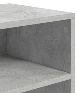 Regał na książki, szarość betonu, materiał drewnopochodny