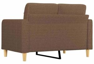 Sofa 2-osobowa, brÄ zowa, 120 cm, tapicerowana tkaninÄ