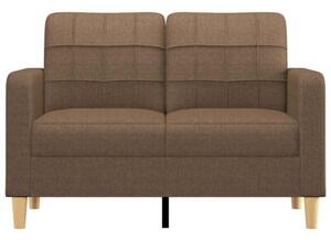 Sofa 2-osobowa, brÄ zowa, 120 cm, tapicerowana tkaninÄ