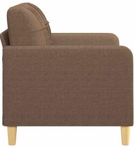 Sofa 2-osobowa, brÄ zowa, 120 cm, tapicerowana tkaninÄ