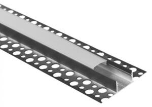 Profil do taśm LED GNS01 natynkowy czarny + klosz mrożony 1m Ecolight