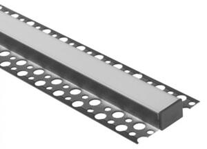 Profil do taśm LED GNS01 natynkowy czarny + klosz mrożony 1m Ecolight