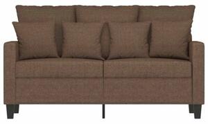 Sofa 2-osobowa, brÄ zowa, 120 cm, tapicerowana tkaninÄ