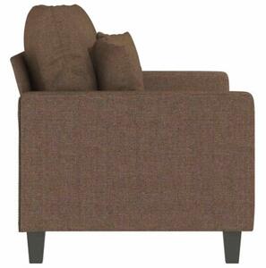 Sofa 2-osobowa, brÄ zowa, 120 cm, tapicerowana tkaninÄ