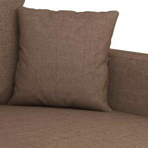 Sofa 2-osobowa, brÄ zowa, 120 cm, tapicerowana tkaninÄ
