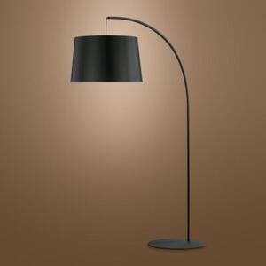 Lampa podłogowa TK Lighting HANG 5077 czarna 200 cm, E27 LED do 15W – elegancka do salonu i sypialni