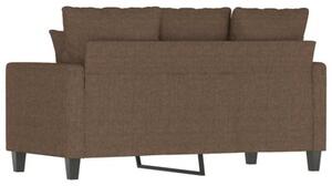 Sofa 2-osobowa, brÄ zowa, 120 cm, tapicerowana tkaninÄ