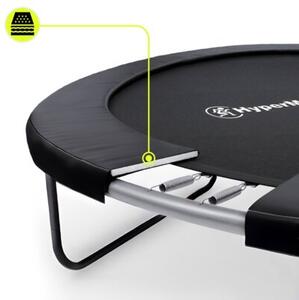 Trampolina ogrodowa XXXL dla dzieci HyperMotion - 430 cm 14FT - z drabinką i siatką wewnętrzną - do domu i ogrodu - 150kg max